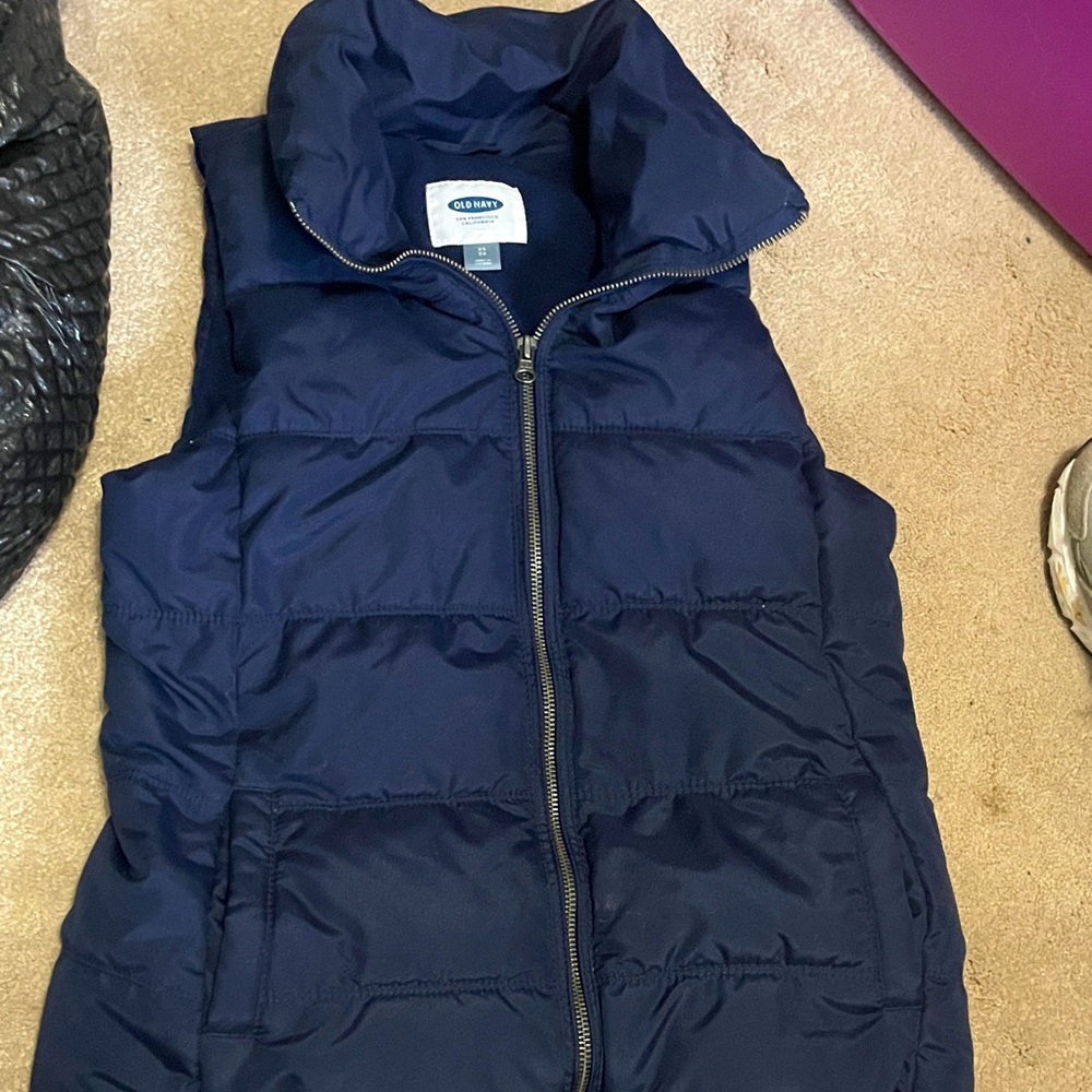 OLD NAVY navy blue vest xs